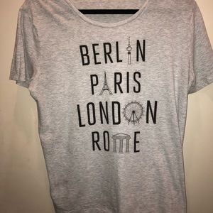 Old Navy shirt with different cities